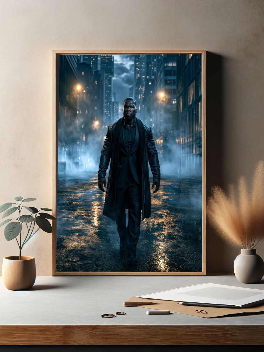 Noir City Walk Photography Poster. — room view 2