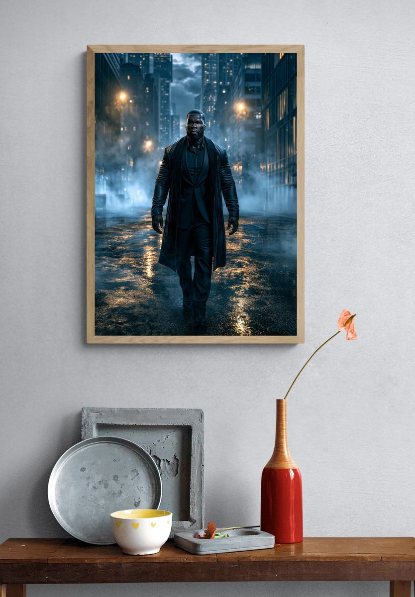 Noir City Walk Photography Poster. — room view 3