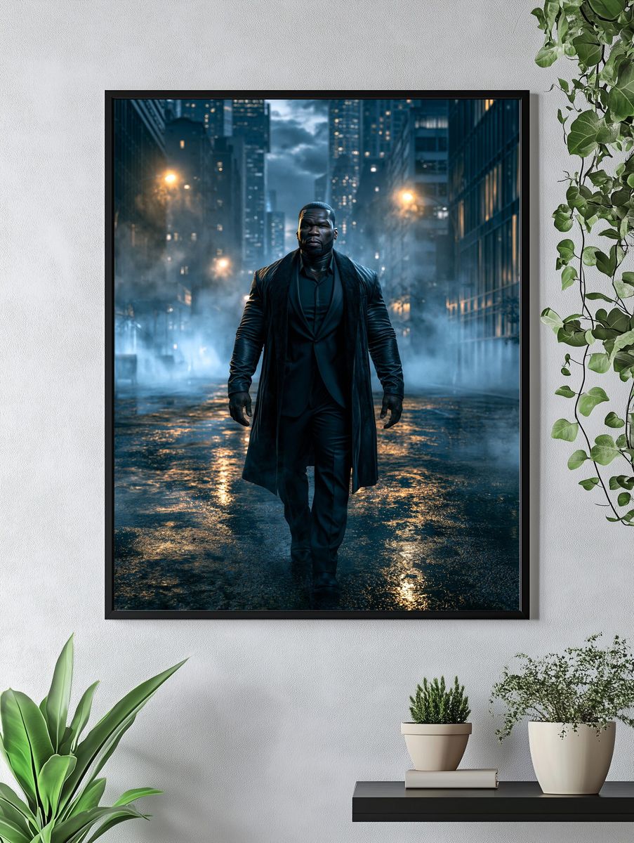 Noir City Walk Photography Poster. — room view 4