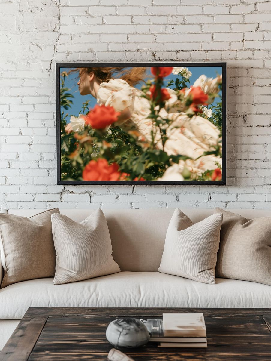 Blooming Garden Portrait Poster. room preview