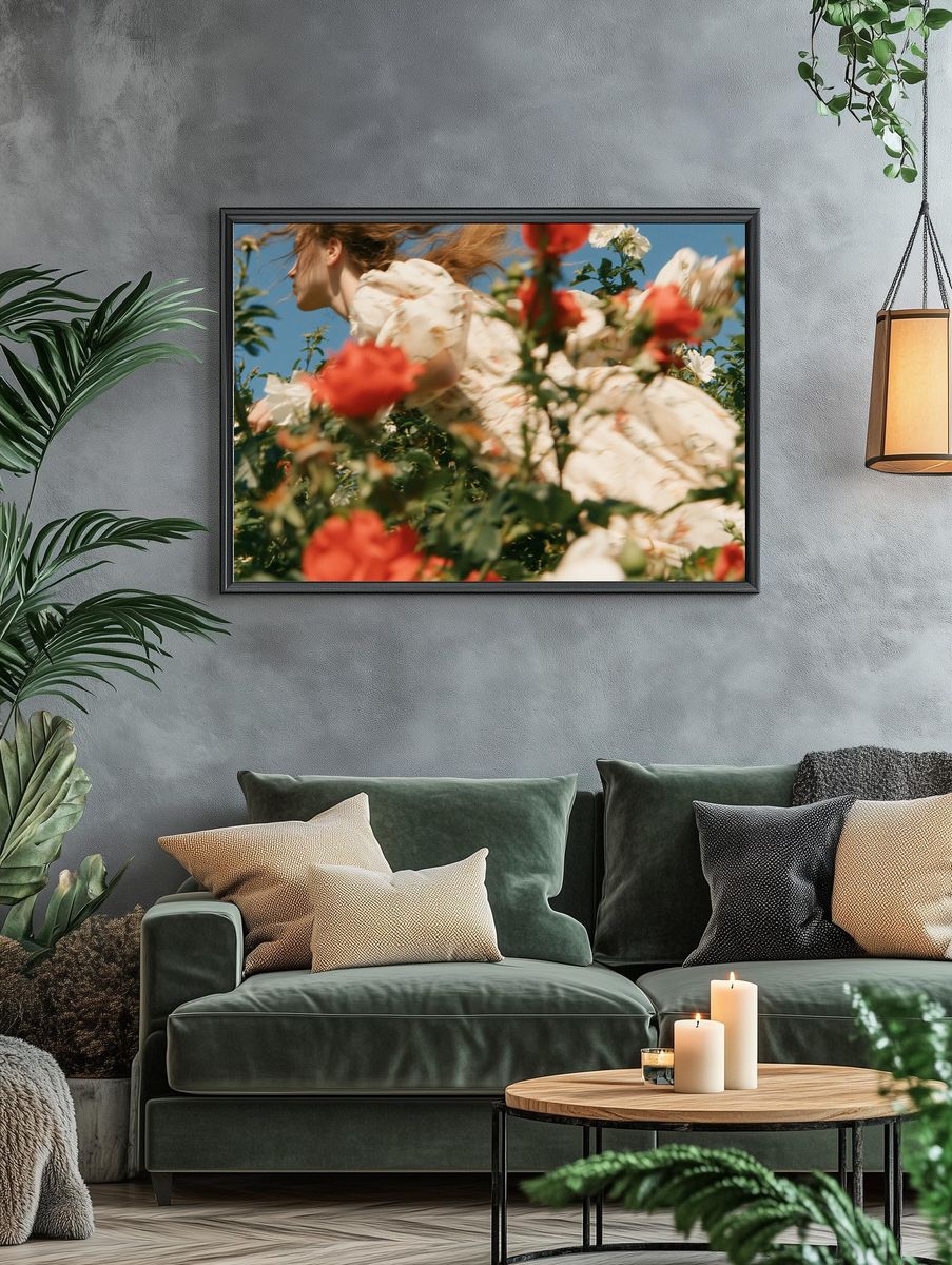 Blooming Garden Portrait Poster. — room view 4