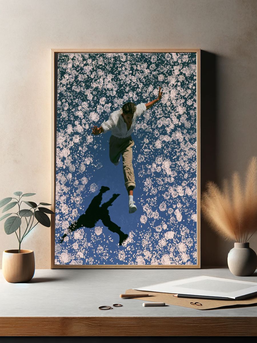 Floating Figure Photography Poster. — room view 2