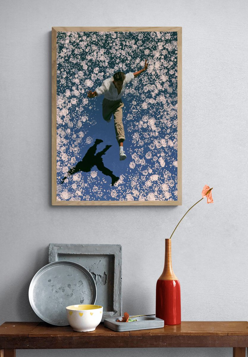 Floating Figure Photography Poster. — room view 3
