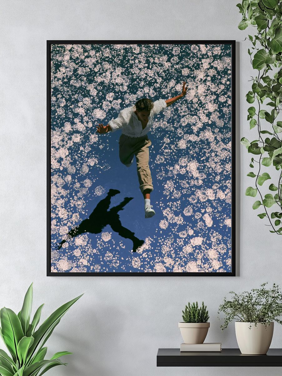Floating Figure Photography Poster. — room view 4