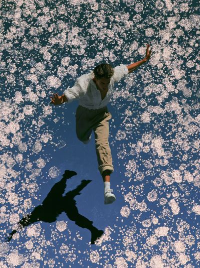 Floating Figure Photography Poster. poster
