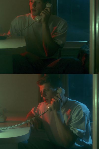 Neon Phone Call Photography Poster. poster