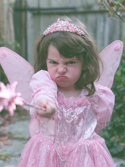 Pink Fairy Child Portrait Print.