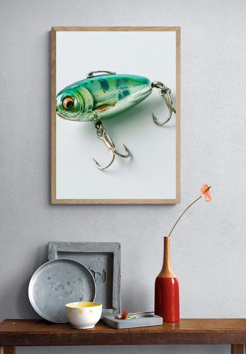 Fishing Lure Photography Poster. — room view 3