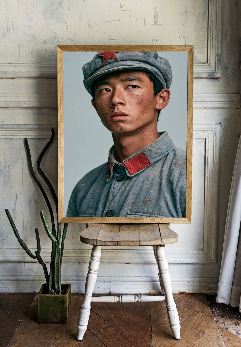 Young Soldier Portrait Photography Print. — room view 1