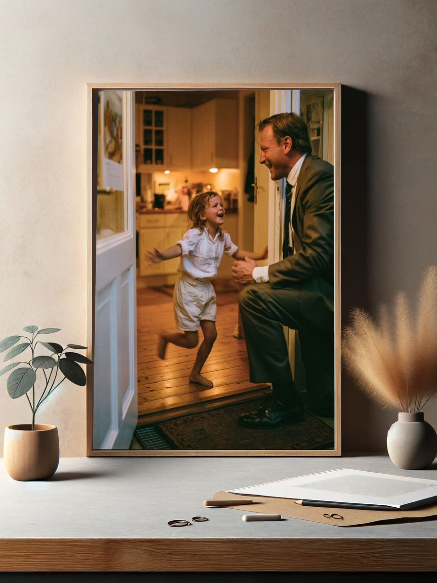 Joyful Family Homecoming Photography Poster. — room view 2