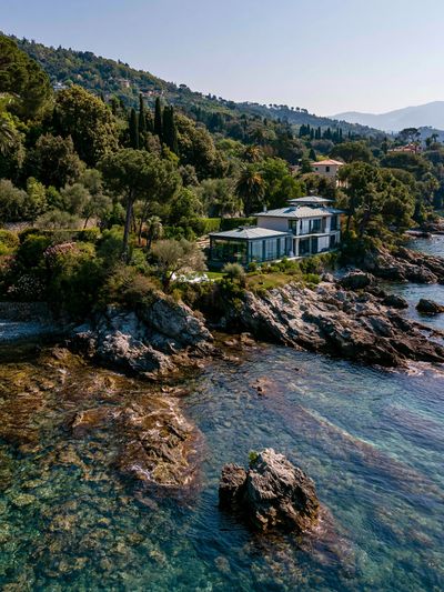 Mediterranean Coastline Photography Poster.