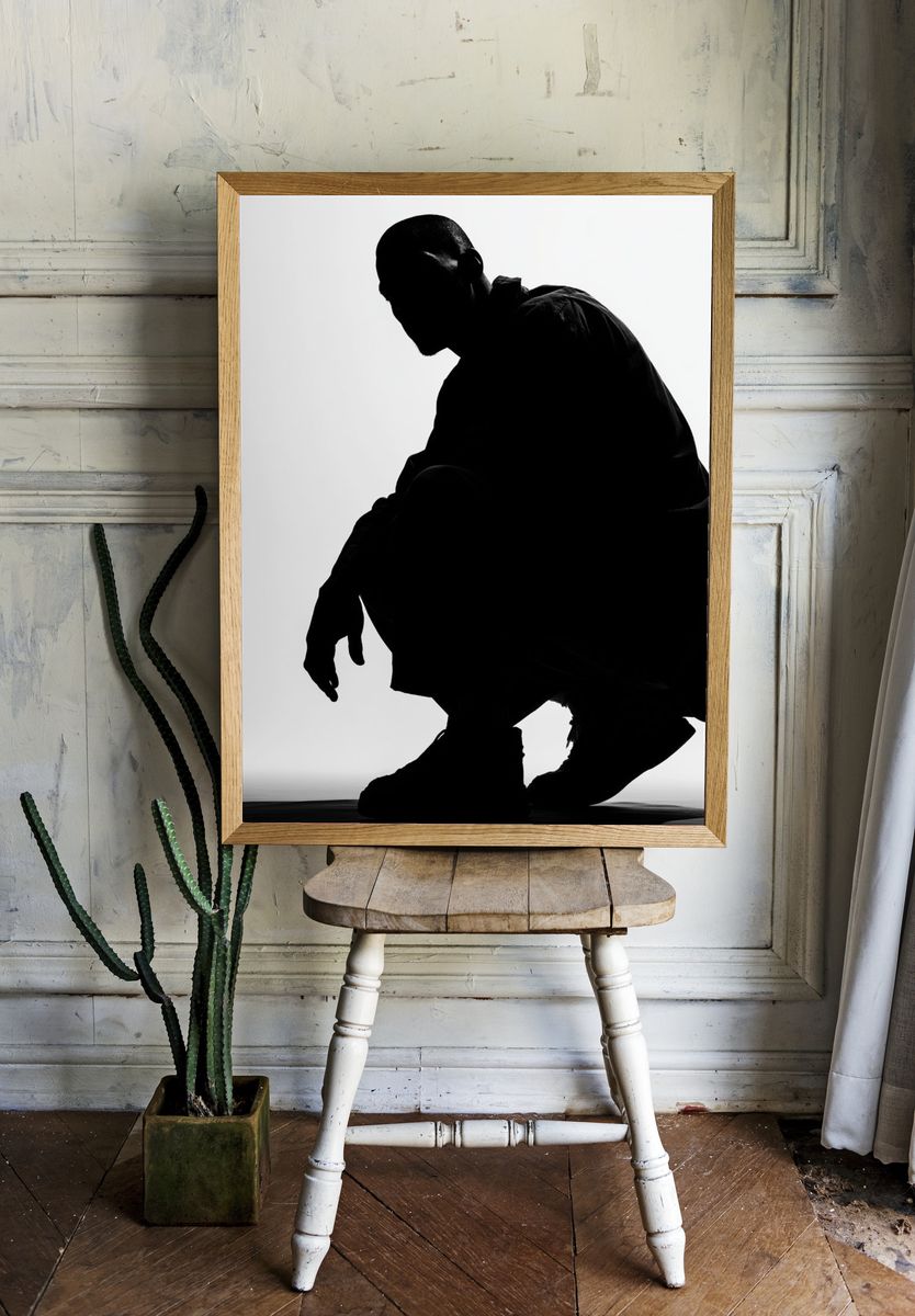 Silhouette Figure Photography Poster. room preview