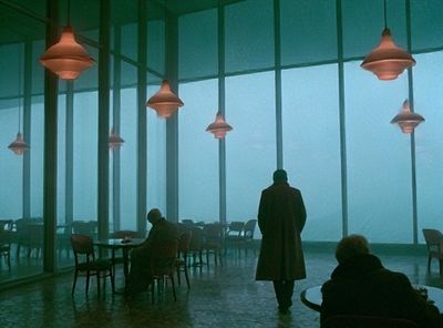 Foggy Café Interior Photography Poster. poster
