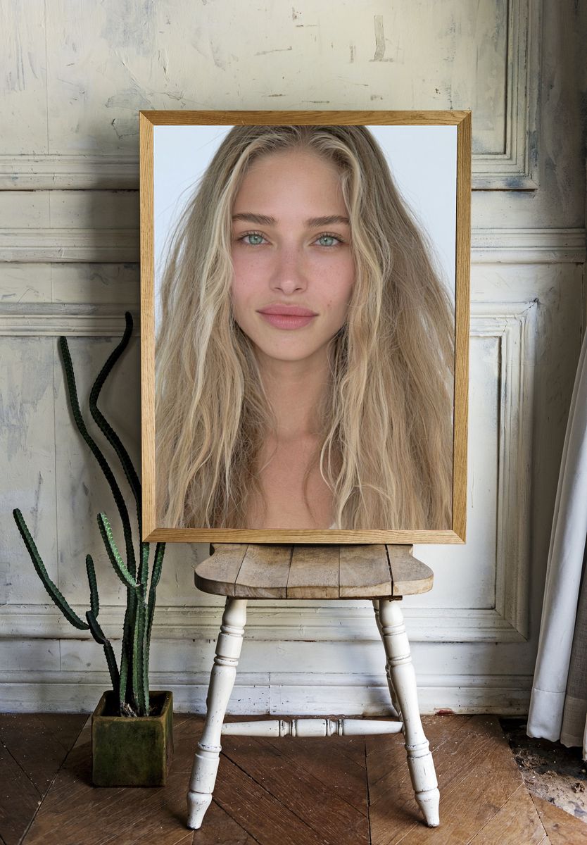 Blonde Portrait Photography Poster. room preview