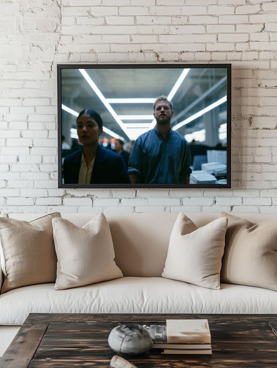 Office Corridor Cinematic Photography Poster. room preview