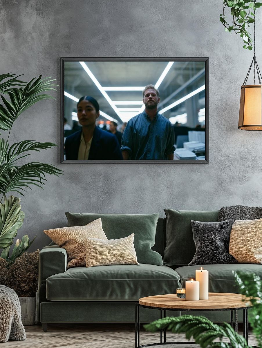 Office Corridor Cinematic Photography Poster. — room view 4