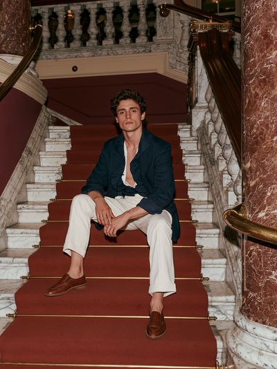 Elegant Staircase Portrait Print.