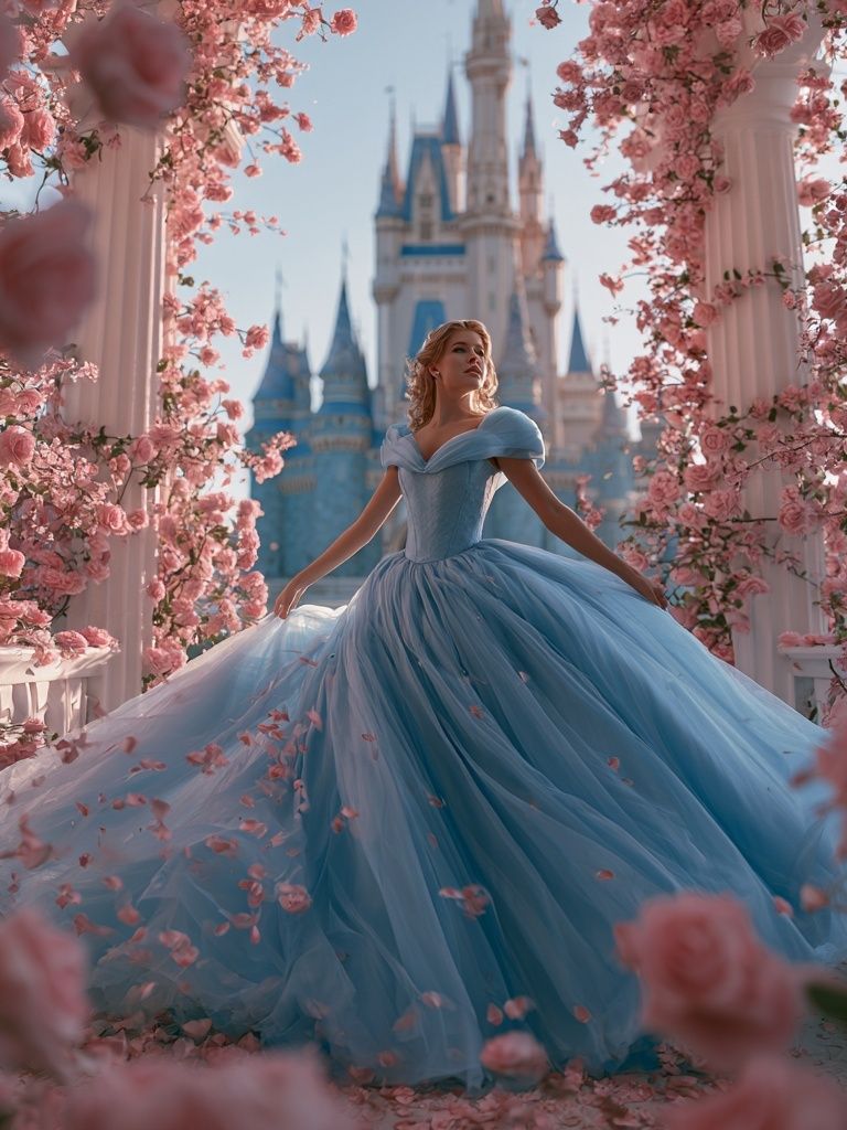 Cinderella Castle Garden Portrait Poster. poster — photography art