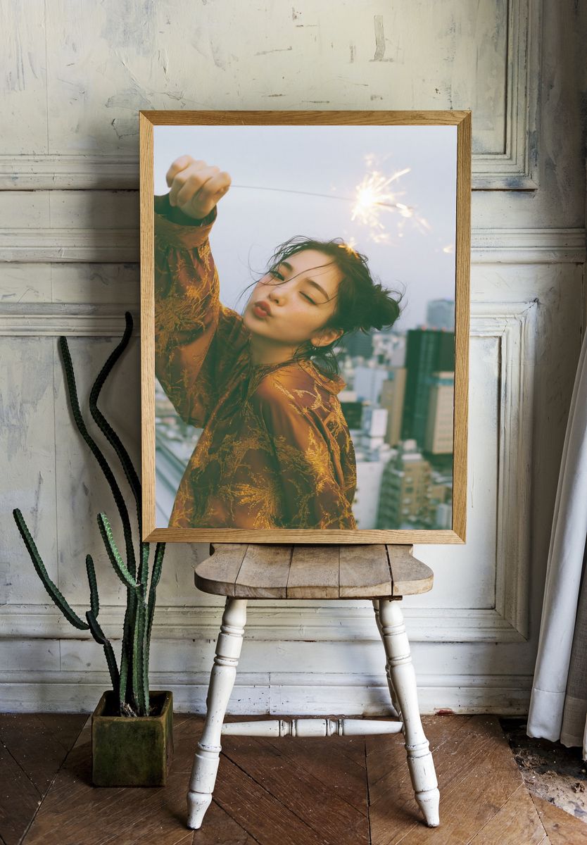 Gothic Cosplay Portrait Print. — room view 1