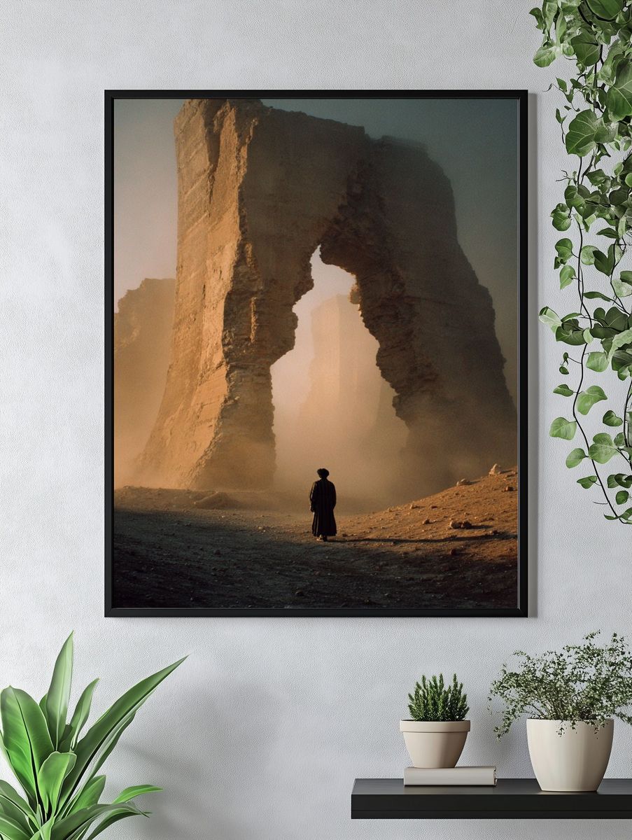 Desert Monolith Photography Poster. — room view 4