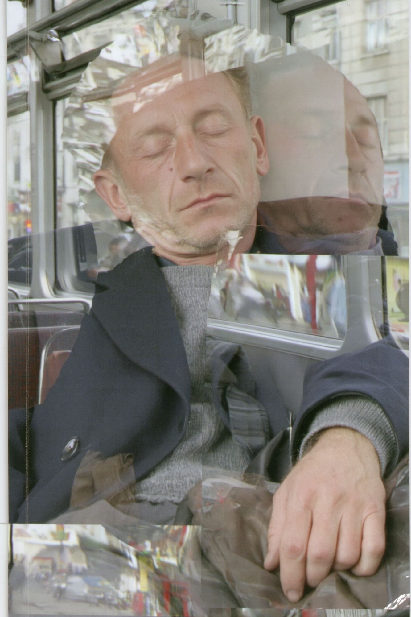 Sleeping Man Collage Photography Poster. poster detail