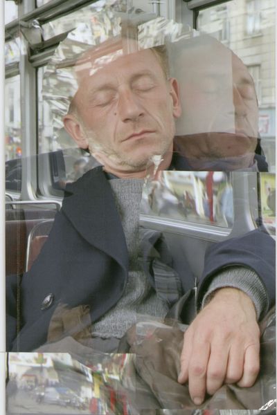 Sleeping Man Collage Photography Poster.
