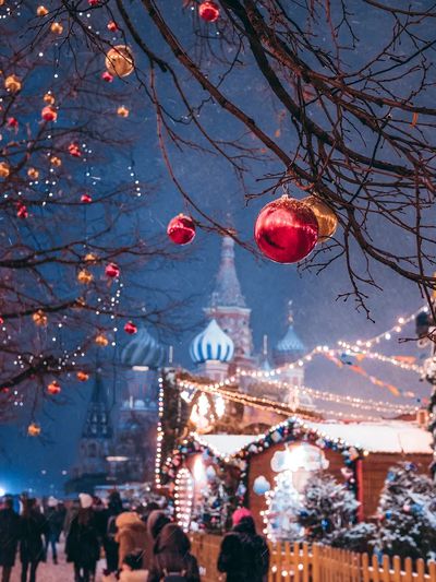 Winter Market in Moscow Photography Poster. poster print