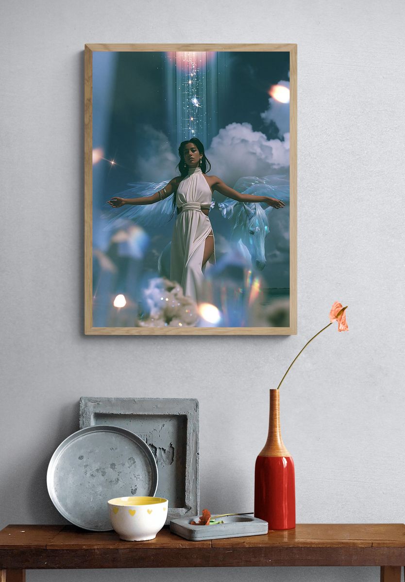 Celestial Dream Portrait Print. — room view 3