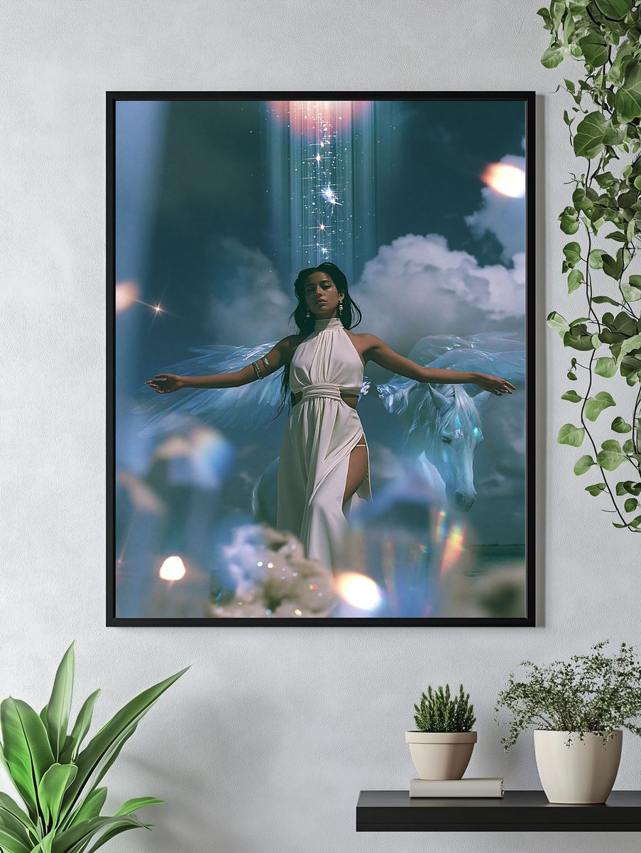 Celestial Dream Portrait Print. — room view 4