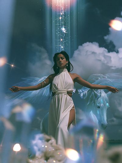 Celestial Dream Portrait Print.