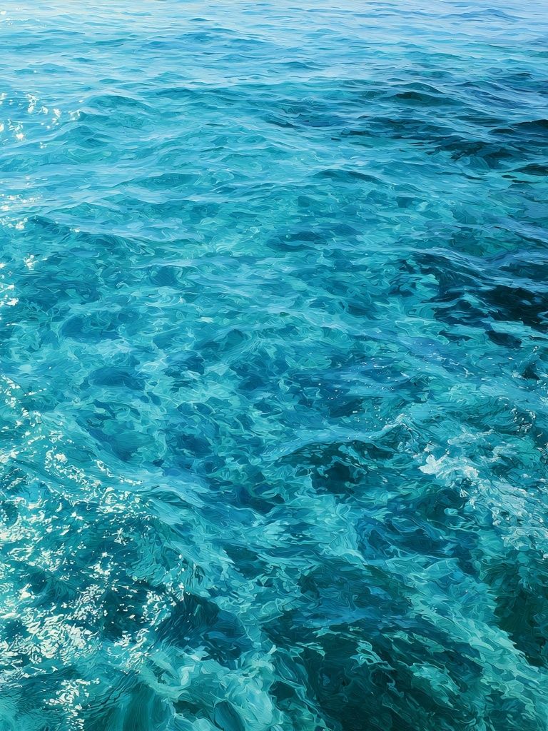 Turquoise Ocean Waves Photography Poster. poster — photography art