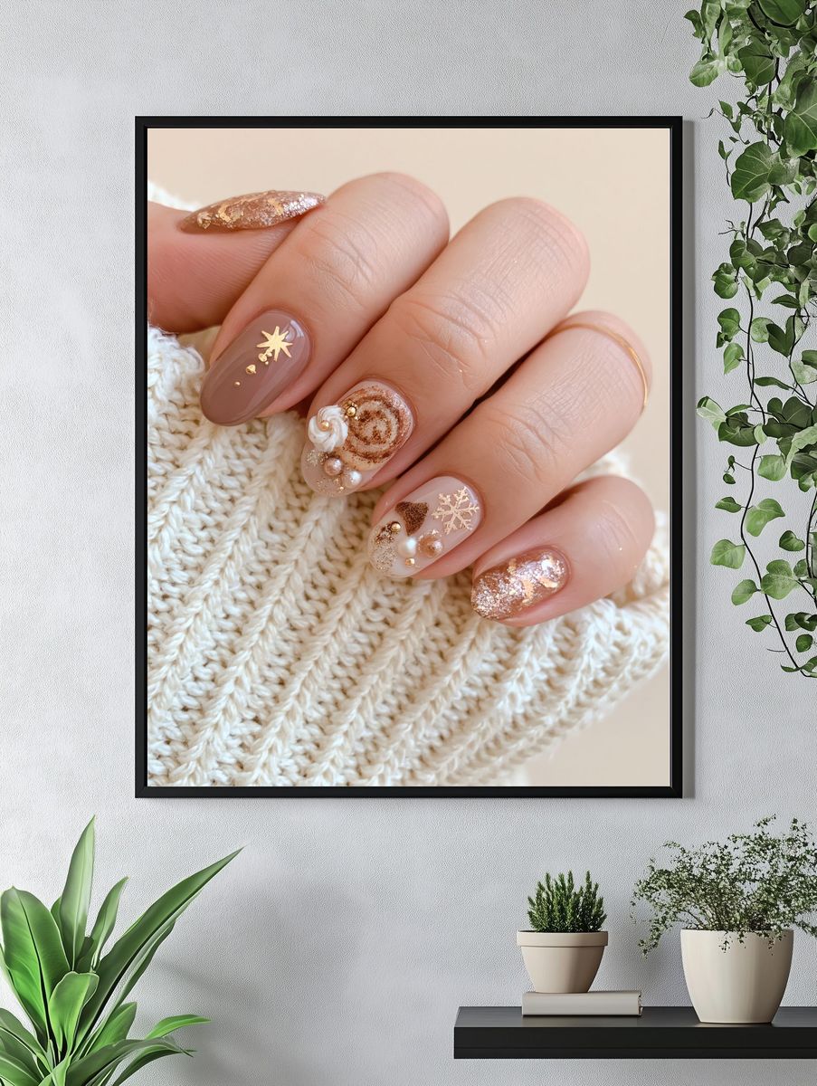 Winter Nail Art Photography Poster. — room view 4