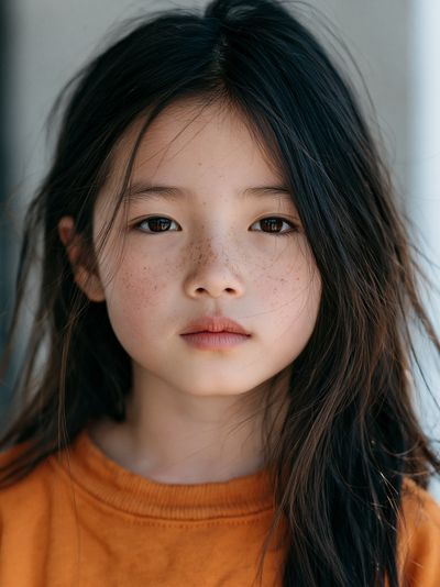 Freckled Girl Portrait Photography Poster.