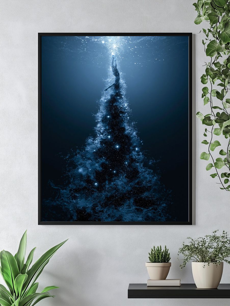 Underwater Ascension Photography Poster. — room view 4