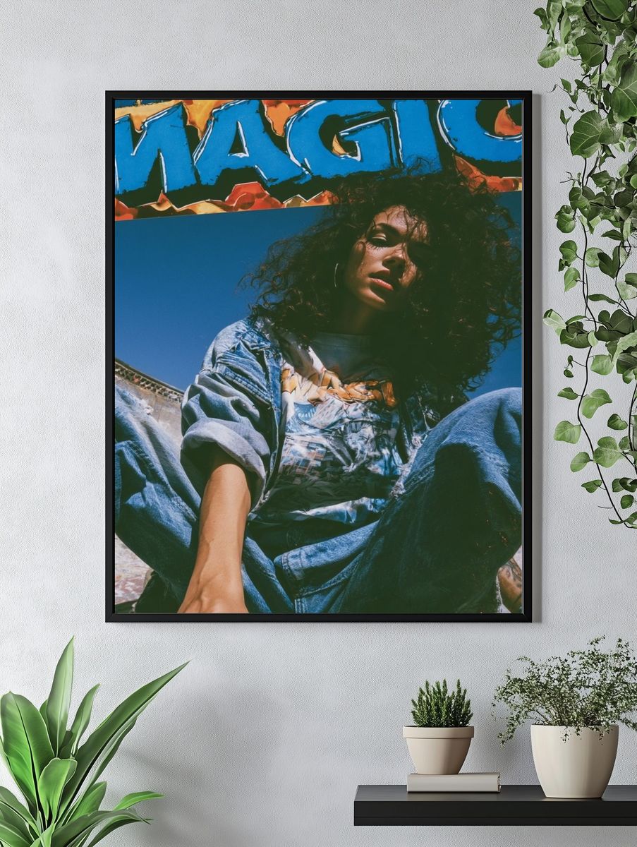 Urban Graffiti Portrait Photography Poster. — room view 4
