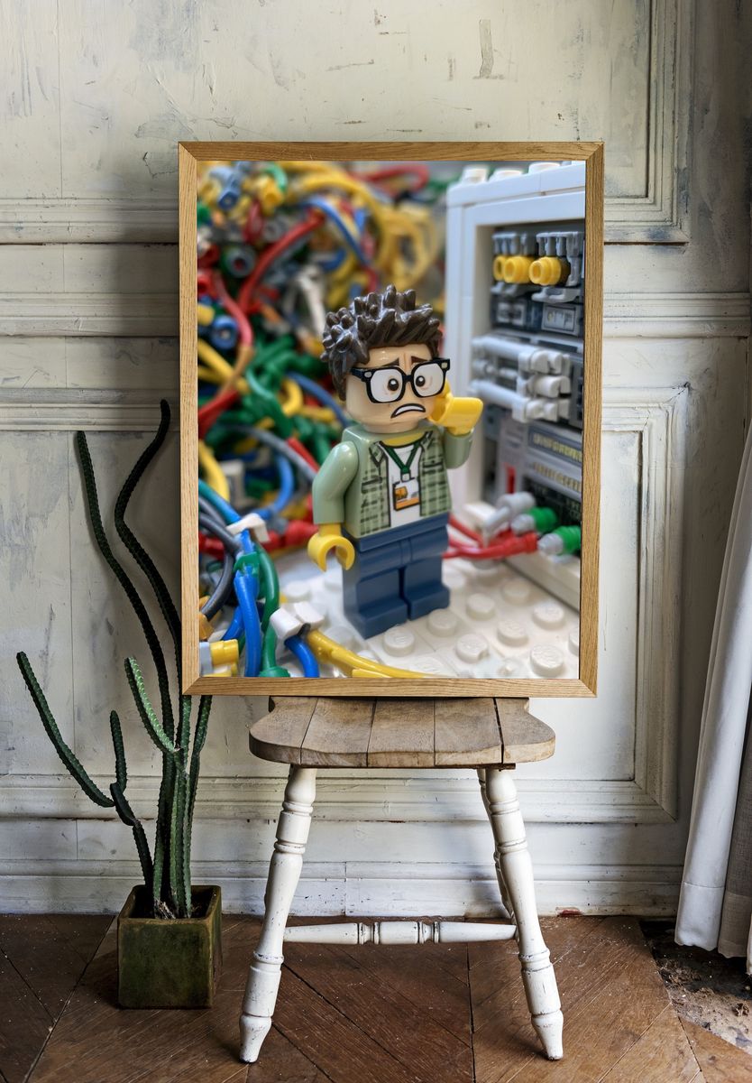 LEGO Technician Panic Photography Poster. — room view 1