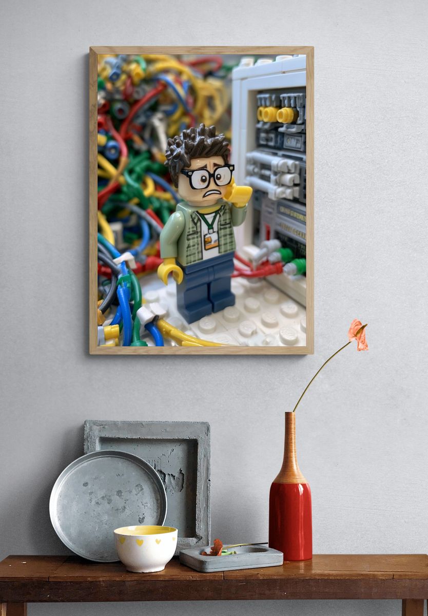 LEGO Technician Panic Photography Poster. — room view 3