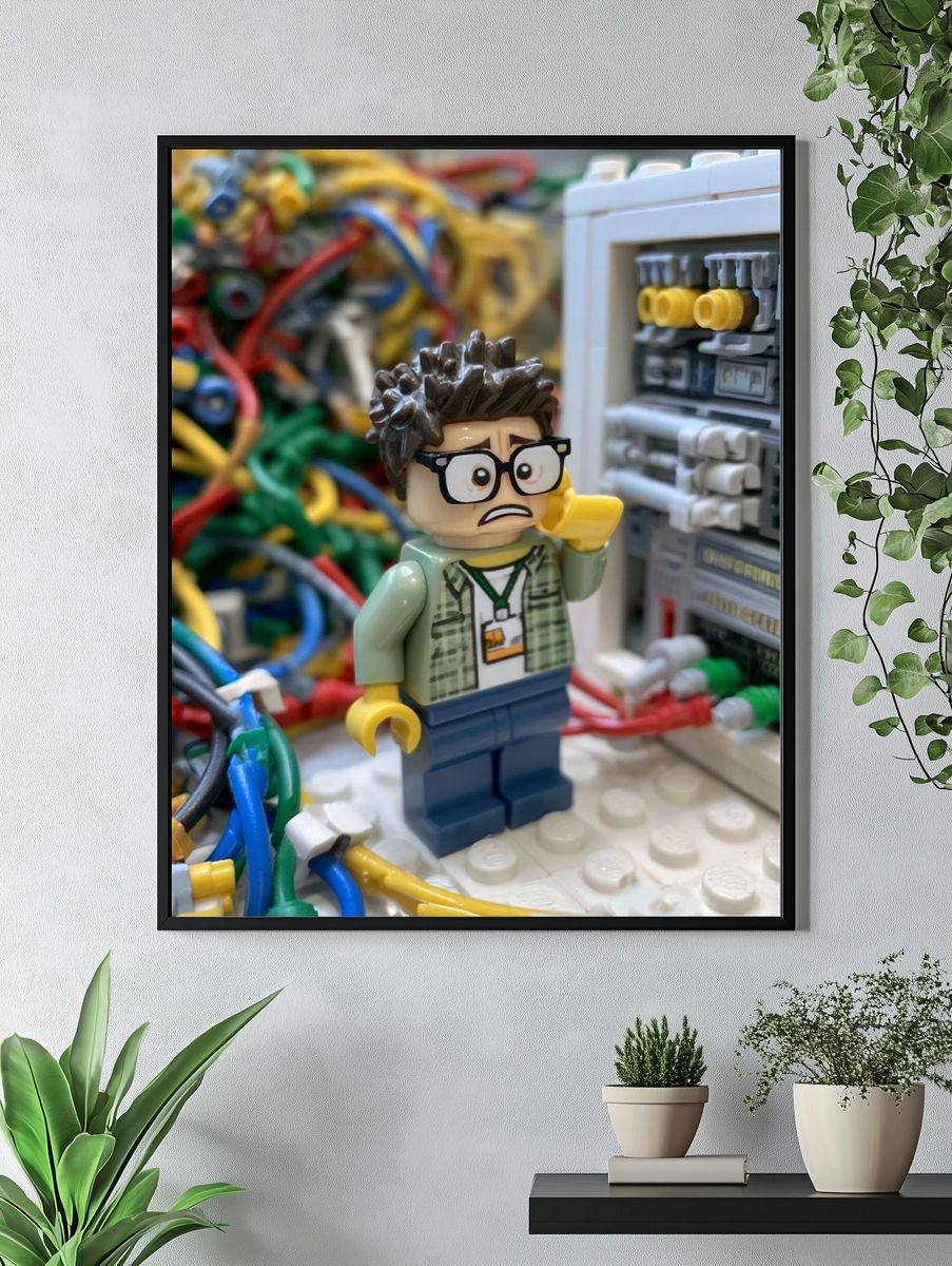 LEGO Technician Panic Photography Poster. — room view 4