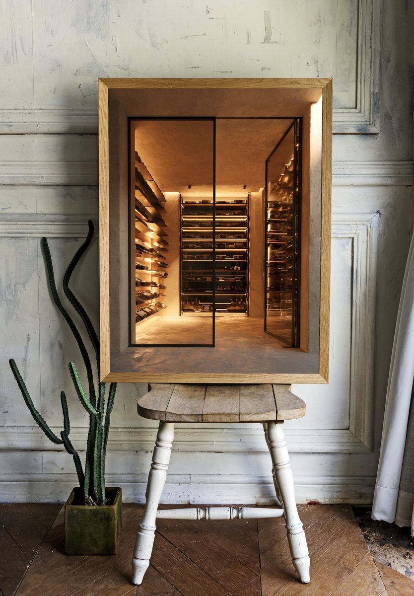 Luxury Wine Cellar Photography Poster. room preview