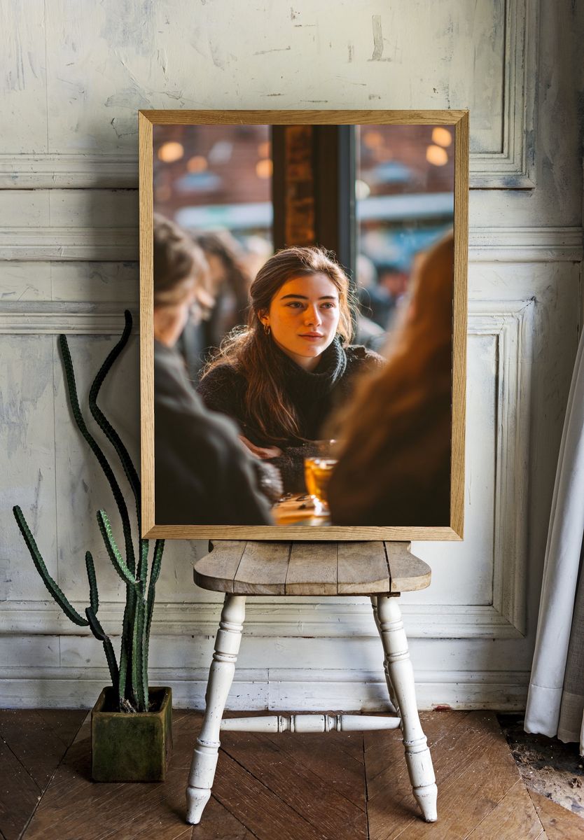Café Portrait Photography Poster. — room view 1