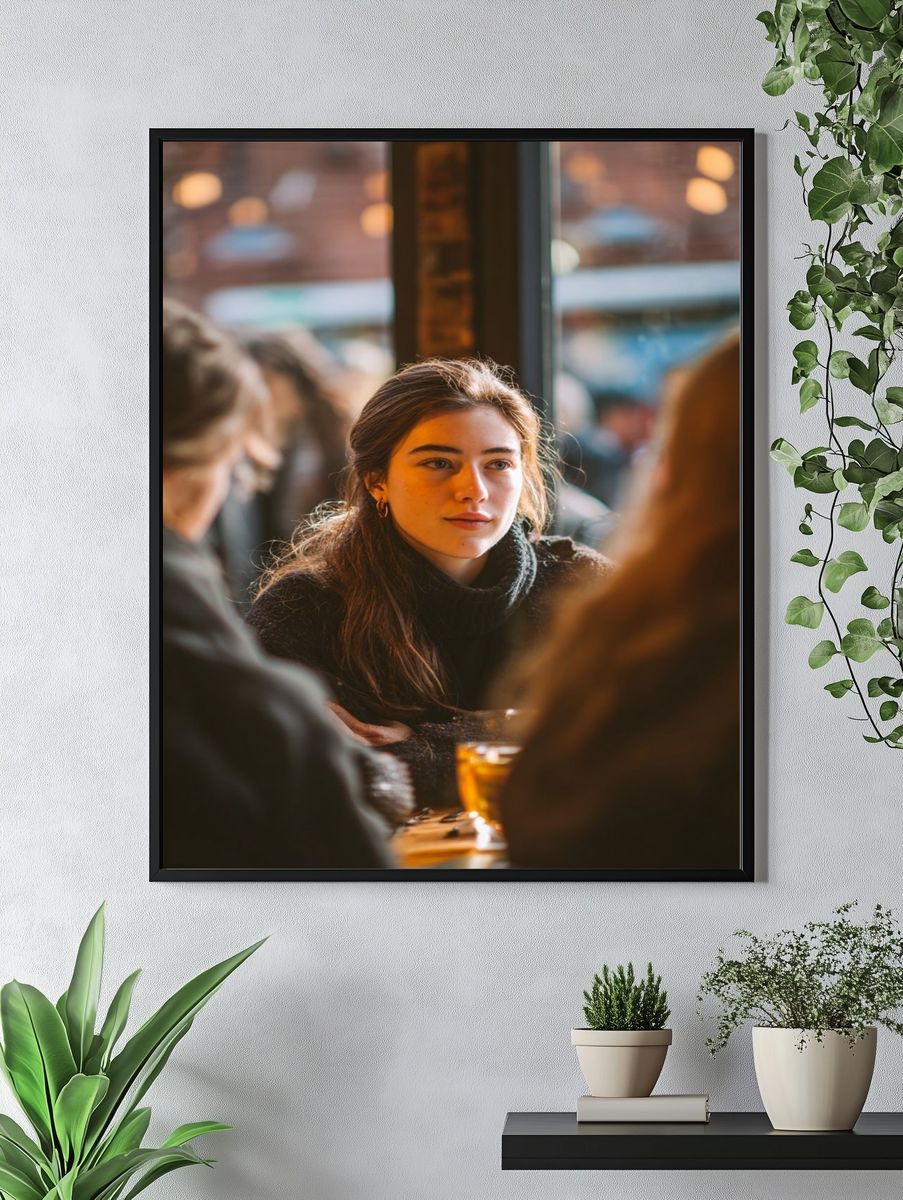 Café Portrait Photography Poster. — room view 4