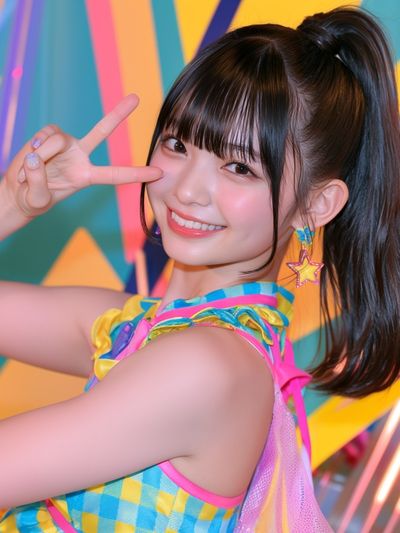 Smiling Idol Portrait Photography Poster.
