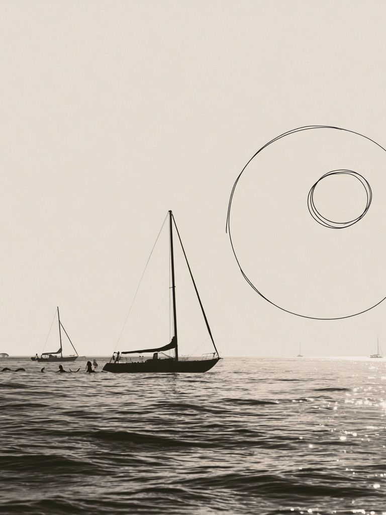 Sailboats at Sea Photography Poster. poster — photography art