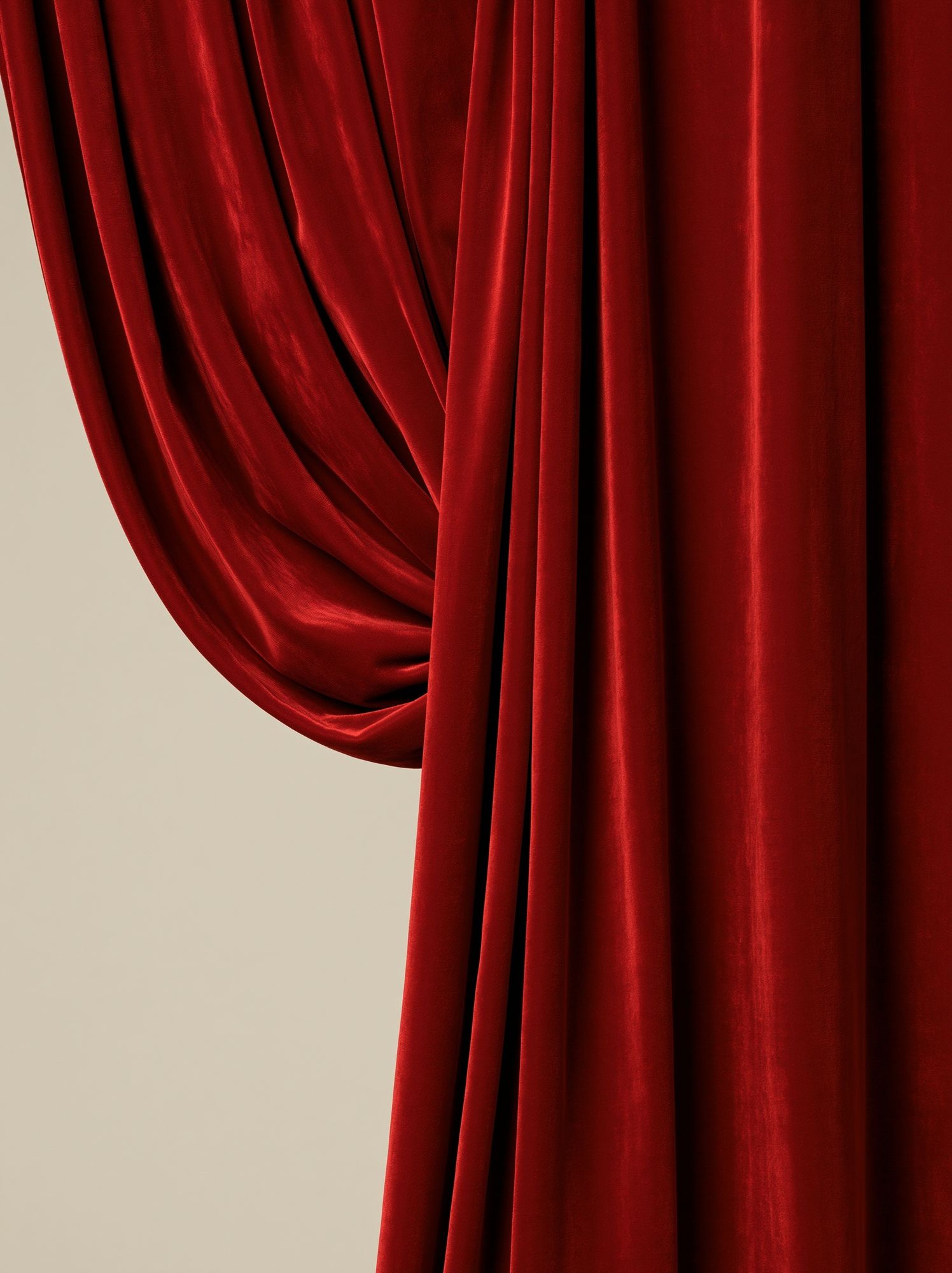 Red Velvet Curtain Photography Poster. poster detail