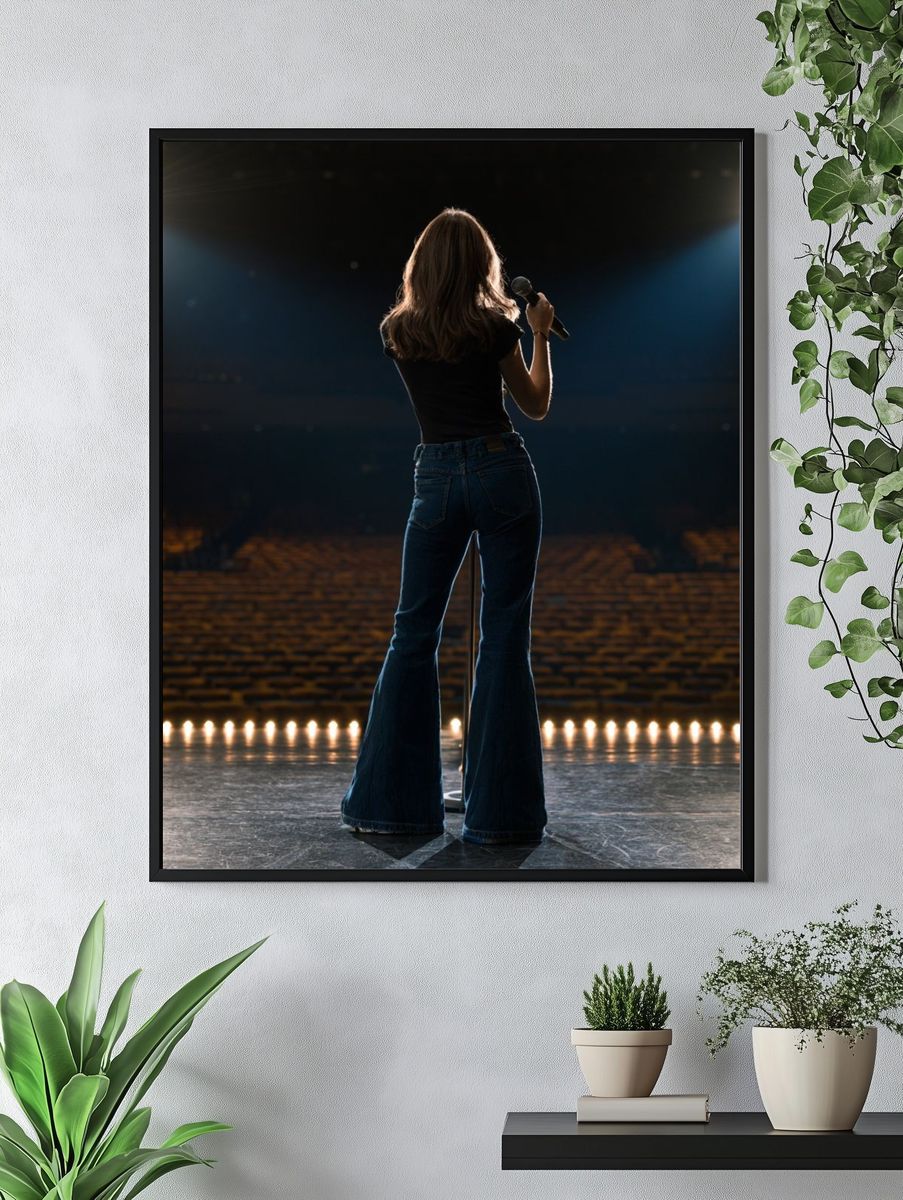 Singer on Stage Photography Poster. — room view 4