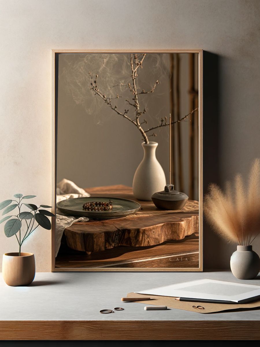 Zen Still Life Photography Poster. — room view 2