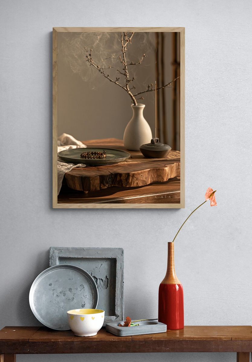 Zen Still Life Photography Poster. — room view 3