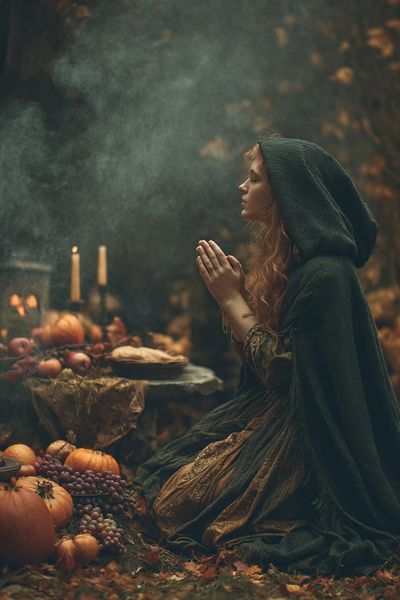Autumn Harvest Prayer Photography Poster.