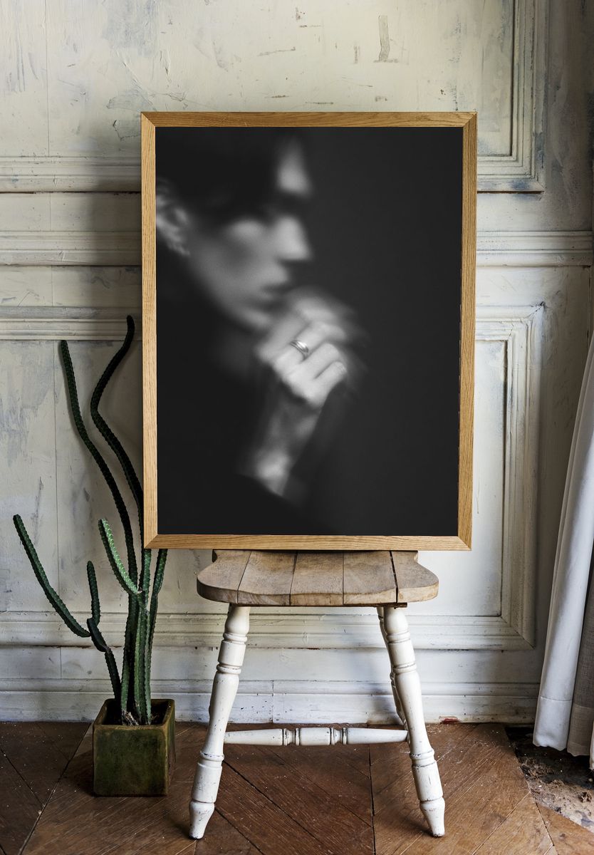 Blurred Portrait Photography Poster. — room view 1