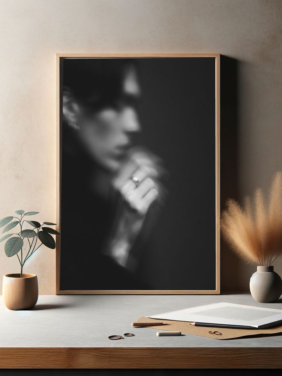 Blurred Portrait Photography Poster. — room view 2